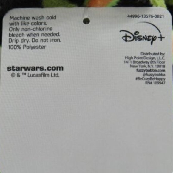 STAR WARS* THE MANDOLORIAN Fuzzy Babba Slipper Socks Toddler Child‎ Size 3T ~ 4T - Picture 4 of 6